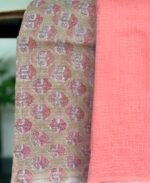 HANDBLOCK PRINTED KOTA COTTON TOP AND KOTA COTTON  DUPATTA - Image 4