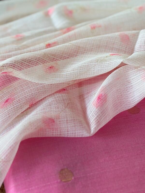 SILK COTTON TOP AND PRINTED KOTA COTTON DUPATTA - Image 3