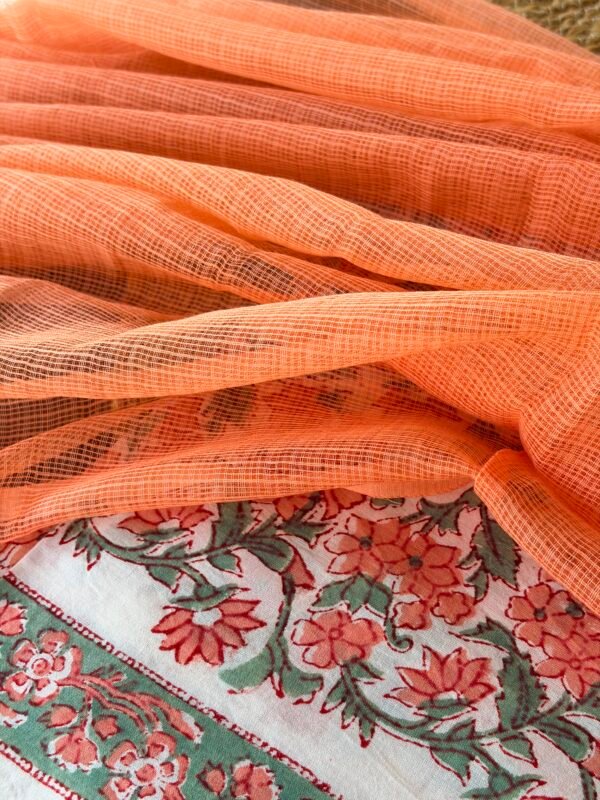 HANDBLOCK PRINTED TOP AND KOTA COTTON DUPATTA - Image 5