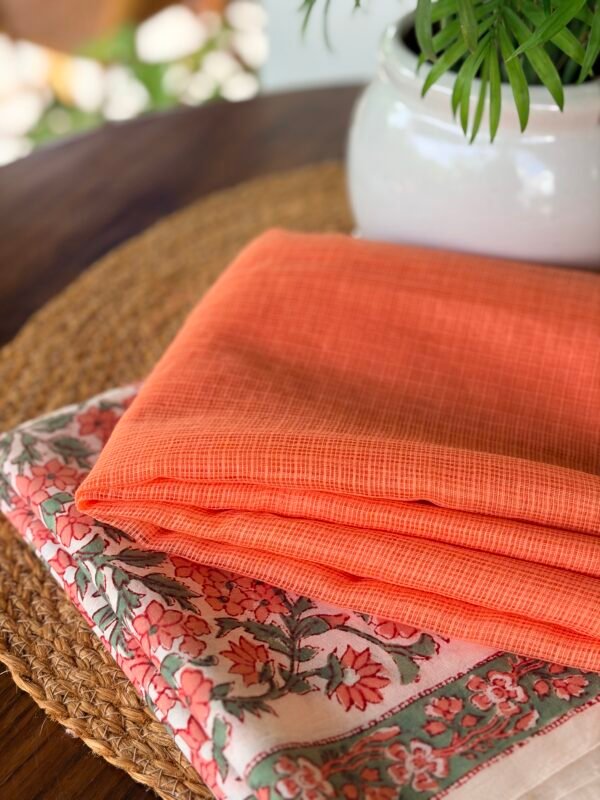 HANDBLOCK PRINTED TOP AND KOTA COTTON DUPATTA - Image 7