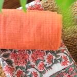 HANDBLOCK PRINTED TOP AND KOTA COTTON DUPATTA