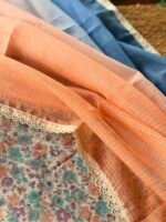 HANDBLOCK PRINTED MUL TOP AND DUAL SHADE KOTA COTTON DUPATTA - Image 7