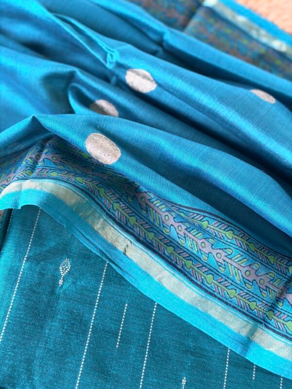 SILK COTTON TOP AND CHANDERI SILK DUPATTA - Image 7