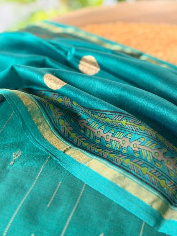 SILK COTTON TOP AND CHANDERI SILK DUPATTA - Image 5