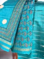 SILK COTTON TOP AND CHANDERI SILK DUPATTA - Image 2