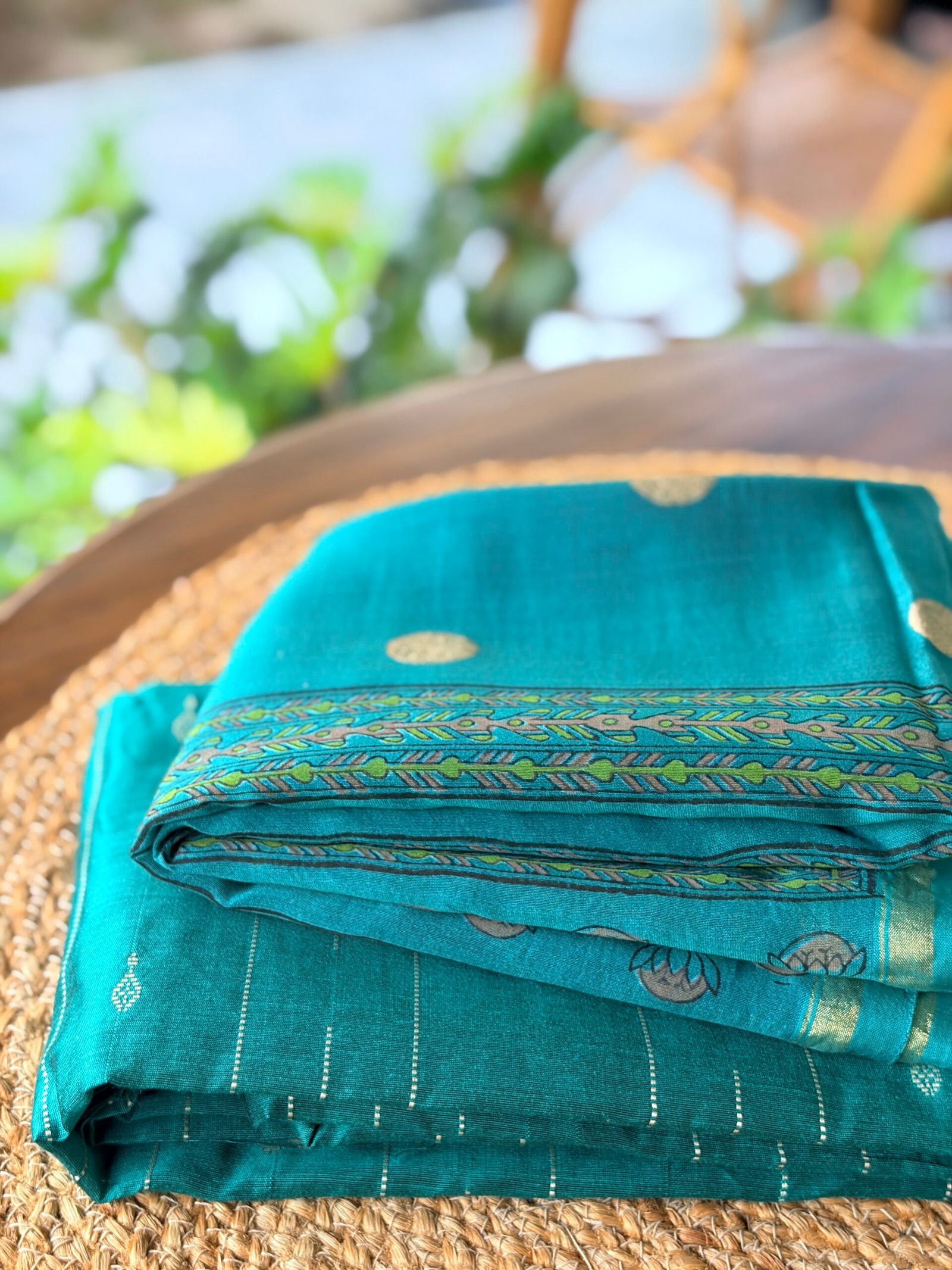 IMG_2296 SILK COTTON TOP AND CHANDERI SILK DUPATTA - Image 1