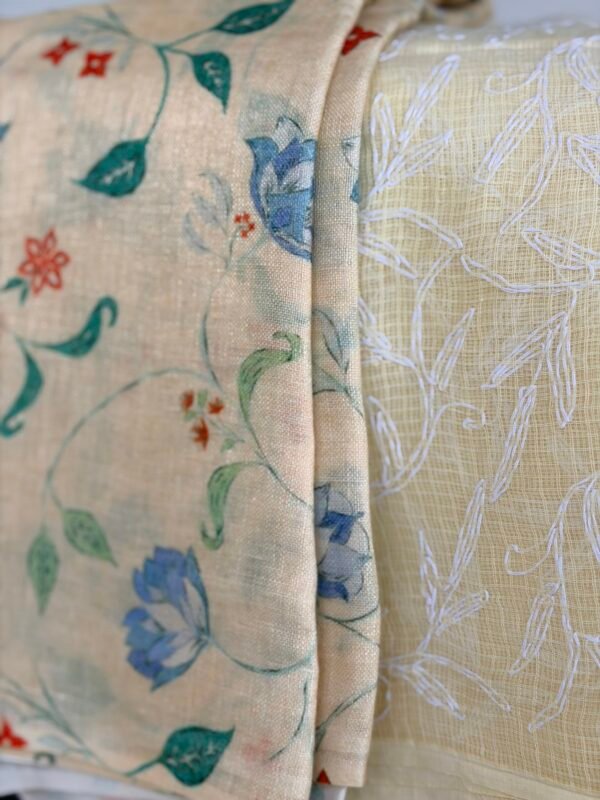 TEPCHI KOTA COTTON TOP AND PURE PRINTED LINEN DUPATTA - Image 2