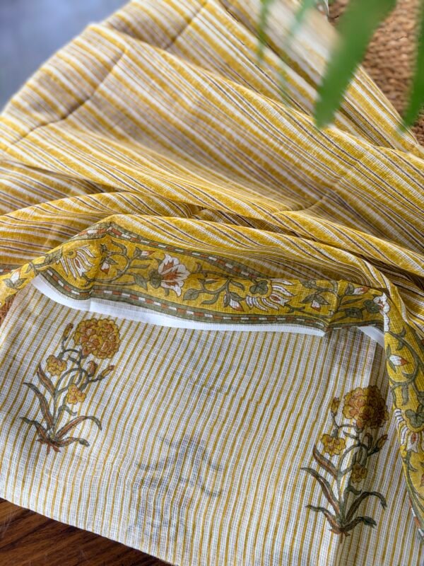PURE KOTA COTTON HANDBLOCK PRINTED TOP AND DUPATTA - Image 4