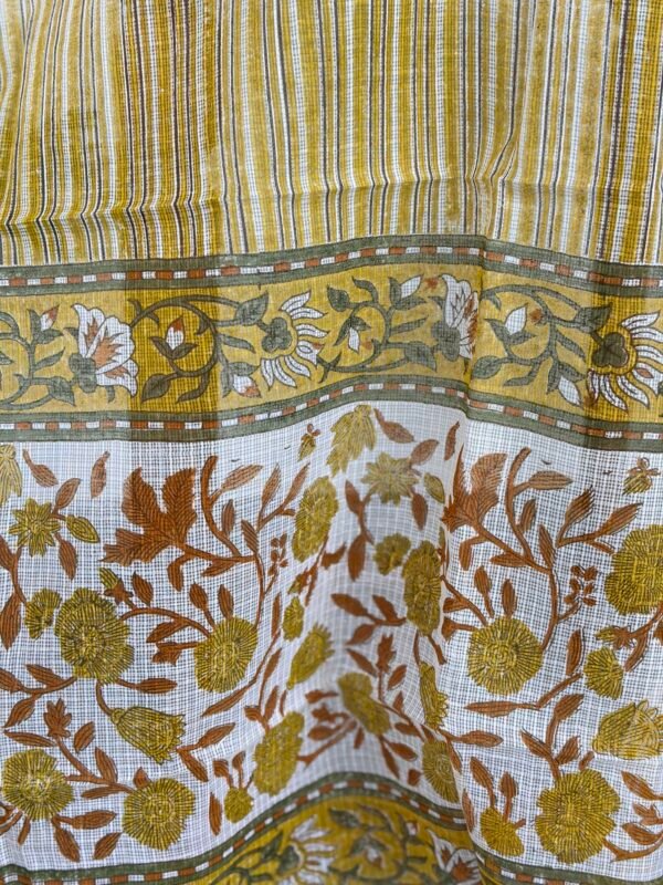 PURE KOTA COTTON HANDBLOCK PRINTED TOP AND DUPATTA - Image 3