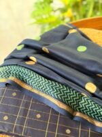 SILK COTTON TOP AND HANDBLOCK PRINTED CHANDERI SILK DUPATTA - Image 6