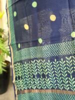 SILK COTTON TOP AND HANDBLOCK PRINTED CHANDERI SILK DUPATTA - Image 3