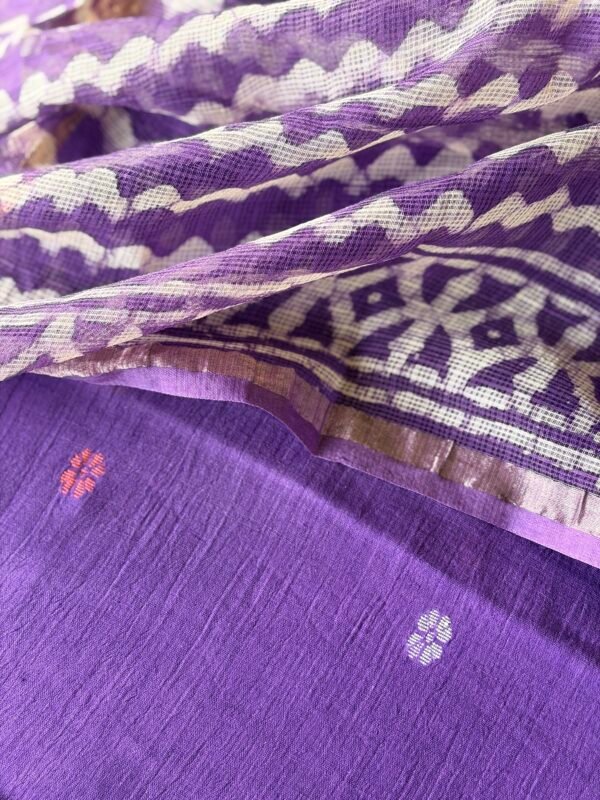 PURE JAMDHANI COTTON TOP AND HANDBLOCK PRINTED KOTA COTTON DUPATTA - Image 7