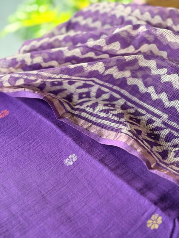 PURE JAMDHANI COTTON TOP AND HANDBLOCK PRINTED KOTA COTTON DUPATTA - Image 5