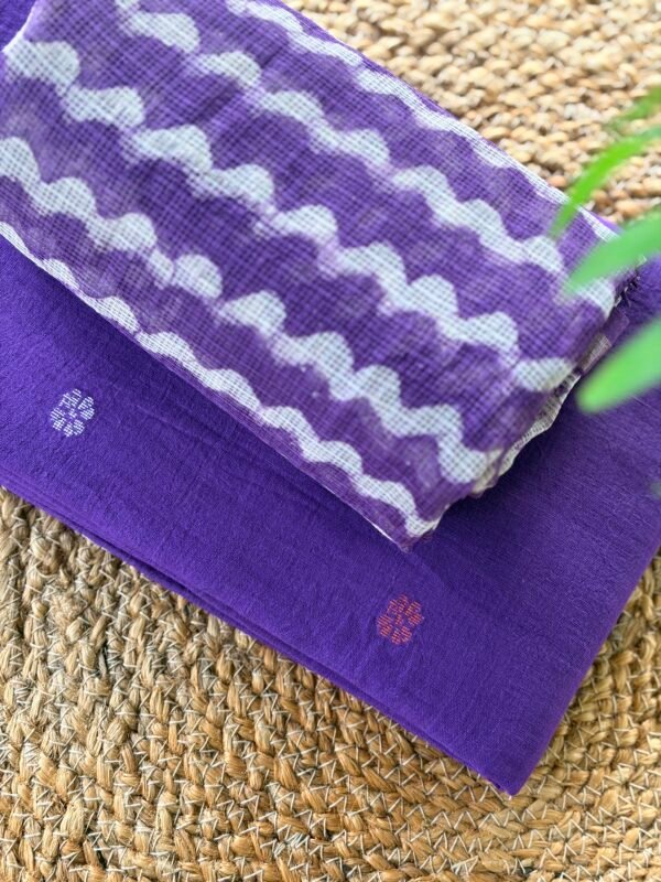 PURE JAMDHANI COTTON TOP AND HANDBLOCK PRINTED KOTA COTTON DUPATTA - Image 6