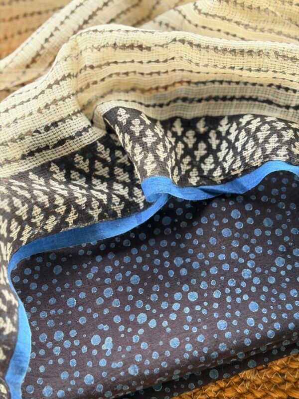 PURE AJRAK COTTON TOP AND HANDBLOCK PRINTED KOTA COTTON DUPATTA - Image 6