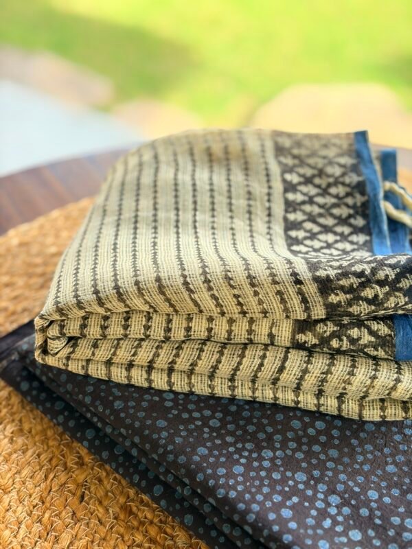 PURE AJRAK COTTON TOP AND HANDBLOCK PRINTED KOTA COTTON DUPATTA - Image 7