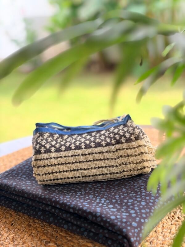 PURE AJRAK COTTON TOP AND HANDBLOCK PRINTED KOTA COTTON DUPATTA - Image 2