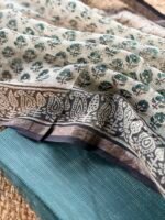 SHIMMER KOTA TOP AND HANDBLOCK PRINTED KOTA DUPATTA - Image 6