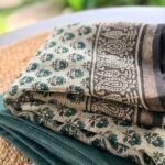 SHIMMER KOTA TOP AND HANDBLOCK PRINTED KOTA DUPATTA