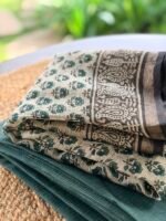 SHIMMER KOTA TOP AND HANDBLOCK PRINTED KOTA DUPATTA