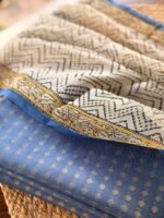 SILK COTTON TOP AND HANDBLOCK PRINTED KOTA COTTON DUPATTA - Image 3