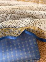 SILK COTTON TOP AND HANDBLOCK PRINTED KOTA COTTON DUPATTA - Image 6