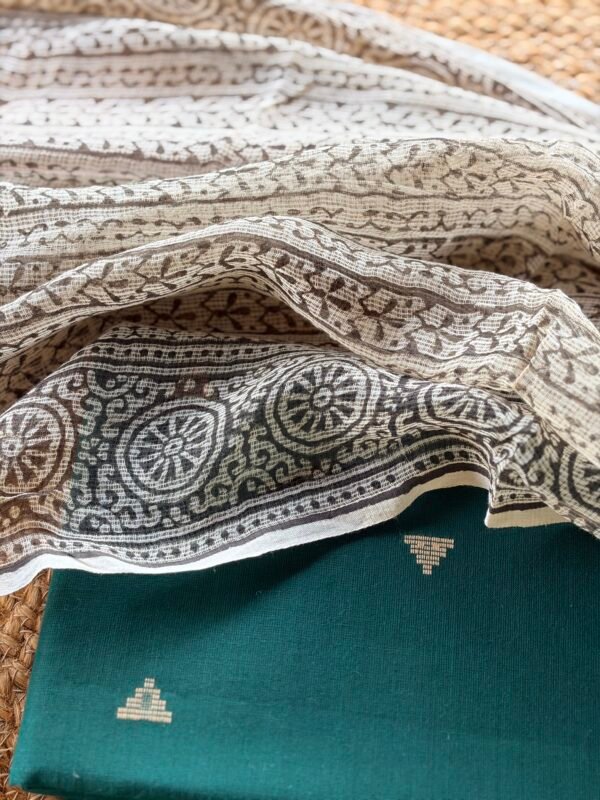 COTTON TOP AND HANDBLOCK PRINTED KOTA COTTON DUPATTA - Image 7