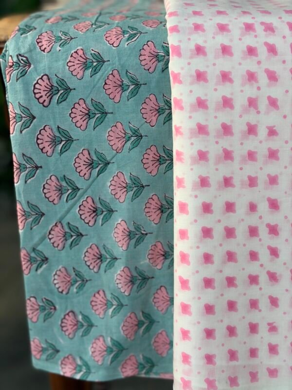 PURE HANDBLOCK PRINTED TOP AND BOTTOM - Image 4