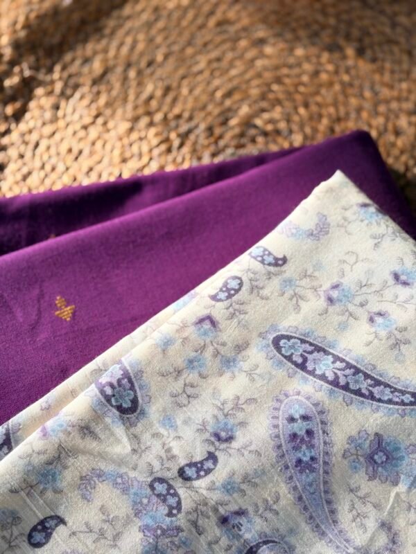PURE COTTON TOP AND MUL COTTON PRINTED BOTTOM - Image 2