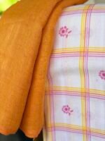 PRINTED LINEN COTTON TOP AND LINEN DUPATTA - Image 3