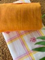 PRINTED LINEN COTTON TOP AND LINEN DUPATTA - Image 6
