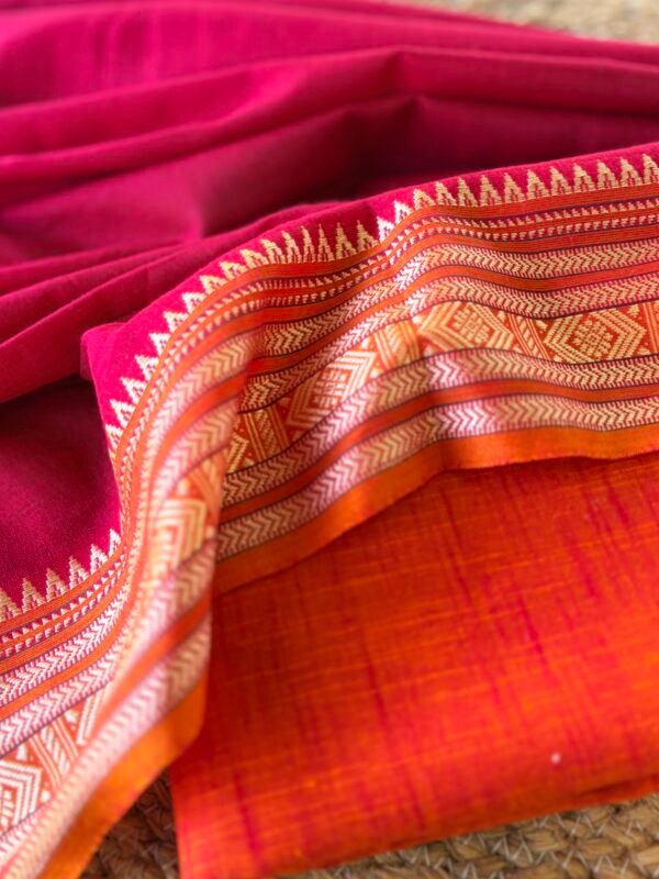 COTTON TOP AND DUPATTA WITH BORDER - Image 3