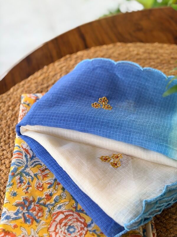 HANDBLOCK PRINTED COTTON TOP AND KOTA DUPATTA - Image 3