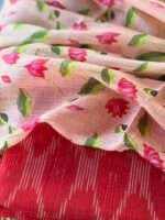 PURE IKAT COTTON TOP AND PRINTED KOTA COTTON DUPATTA - Image 4