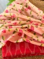 PURE IKAT COTTON TOP AND PRINTED KOTA COTTON DUPATTA - Image 6