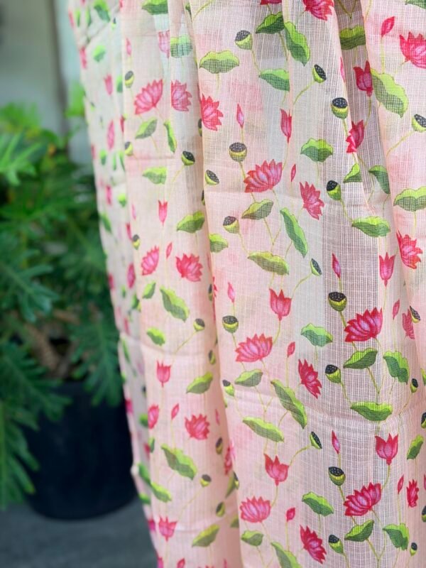 PURE IKAT COTTON TOP AND PRINTED KOTA COTTON DUPATTA - Image 2