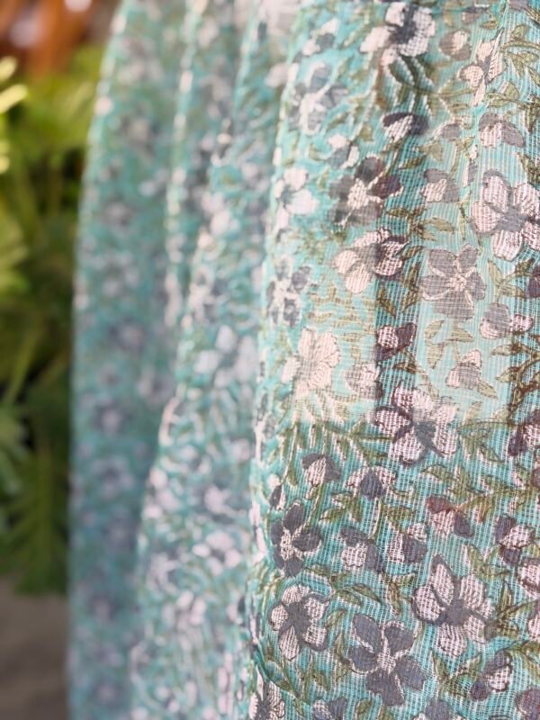 PURE JAMDHANI COTTON TOP AND HANDBLOCK PRINTED KOTA COTTON DUPATTA - Image 2