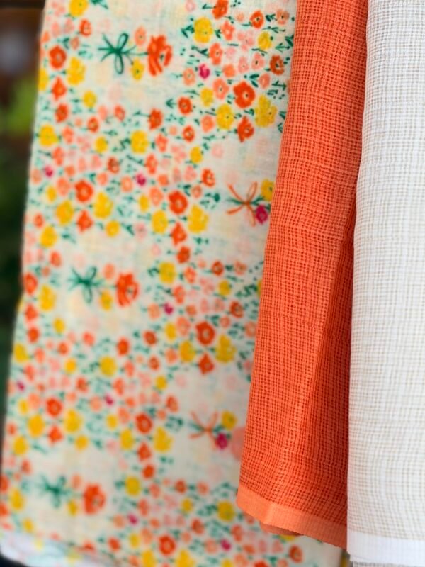 MUL PRINTED TOP AND DUAL SHADE KOTA DUPATTA - Image 5