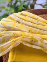CHANDERI SILK COTTON TOP AND PRINTED KOTA COTTON DUPATTA - Image 7