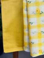 CHANDERI SILK COTTON TOP AND PRINTED KOTA COTTON DUPATTA - Image 3