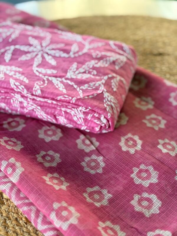 TEPCHI KOTA COTTON TOP AND HANDBLOCK PRINTED KOTA DUPATTA - Image 6