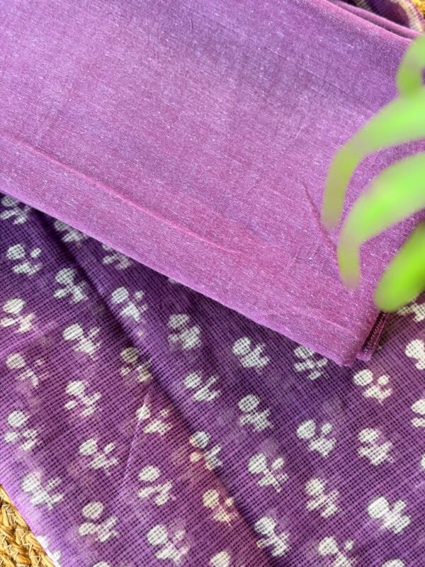 COTTON TOP AND HANDBLOCK PRINTED KOTA COTTON DUPATTA - Image 5