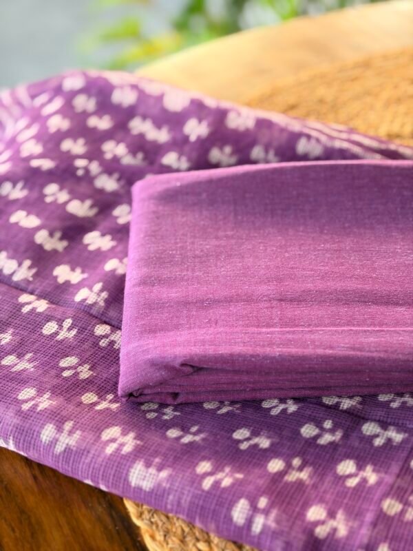 COTTON TOP AND HANDBLOCK PRINTED KOTA COTTON DUPATTA - Image 4