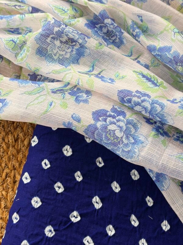 BANDHANI COTTON TOP AND KOTA COTTON PRINTED DUPATTA - Image 6