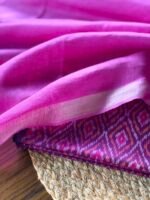 POCHAMPALLY IKAT SILK TOP AND PURE LINEN DUPATTA - Image 6