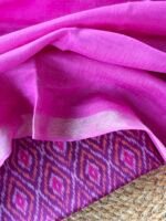 POCHAMPALLY IKAT SILK TOP AND PURE LINEN DUPATTA - Image 2