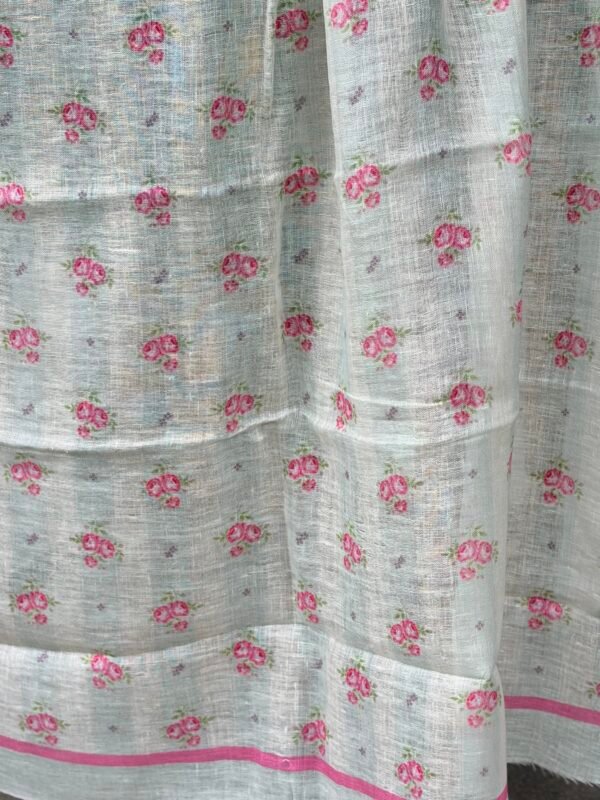 TEPCHI KOTA COTTON TOP AND PURE PRINTED LINEN DUPATTA - Image 6