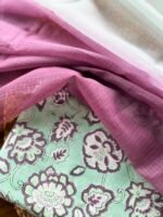 HANDBLOCK PRINTED COTTON TOP AND KOTA COTTON DUPATTA - Image 2