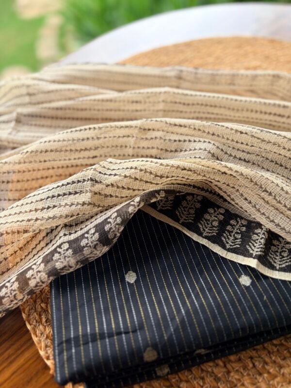 SILK COTTON TOP AND HANDBLOCK PRINTED KOTA COTTON DUPATTA - Image 6