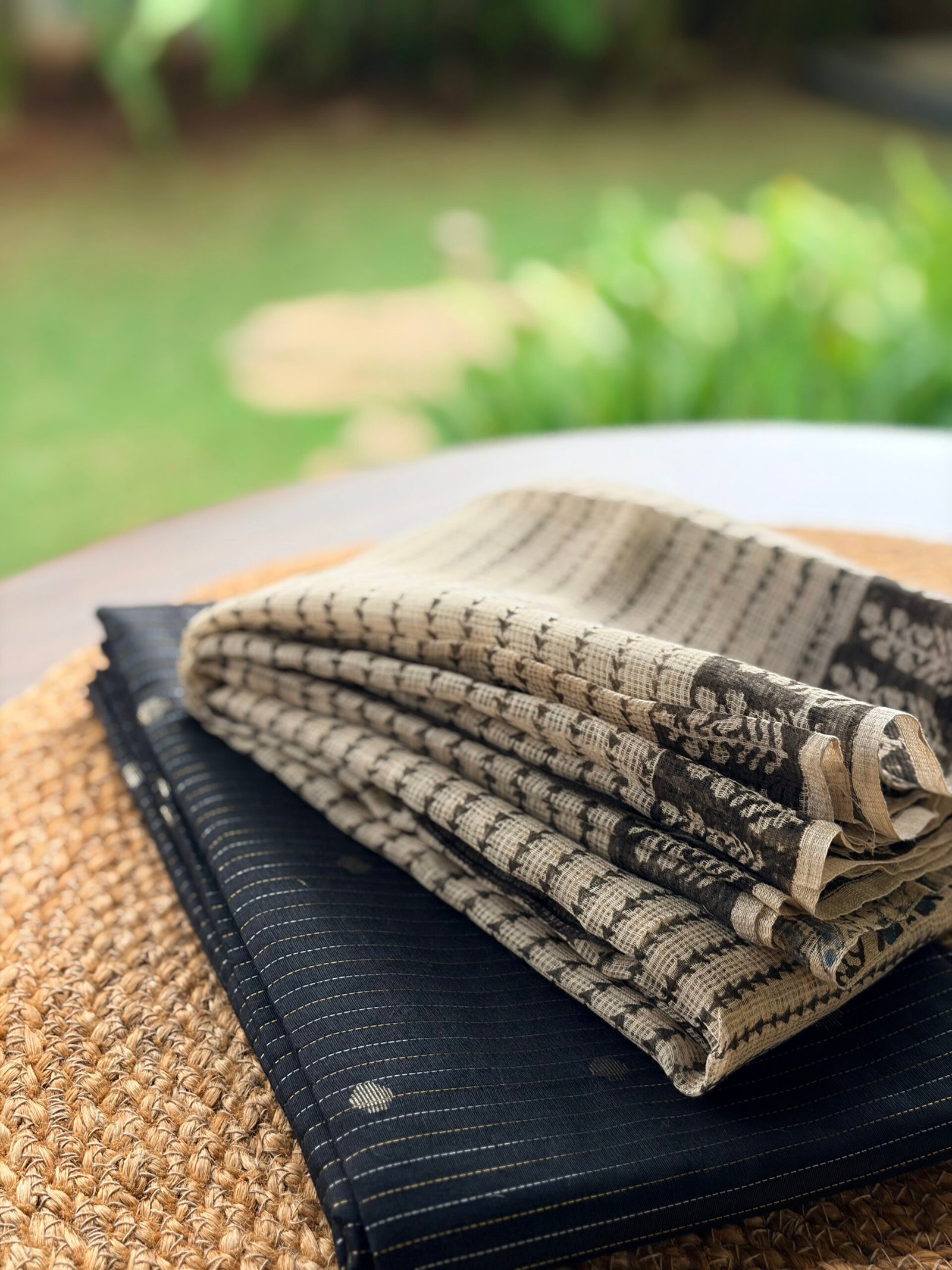 IMG_3021 SILK COTTON TOP AND HANDBLOCK PRINTED KOTA COTTON DUPATTA - Image 1